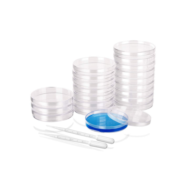 Sterile Plastic Petri Dish Set with Lid