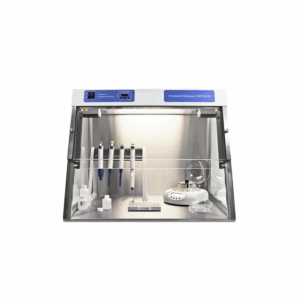 Grant UV Cabinet/PCR Workstation featuring Dual UV Protection Lamp and Recirculator with Glass Sides and 1x Cablet Inlet with Power Socket