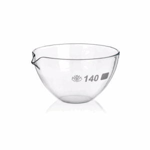 Dish Evaporating Flat Bottom with Spout 45mL Capacity 60mm Diameter